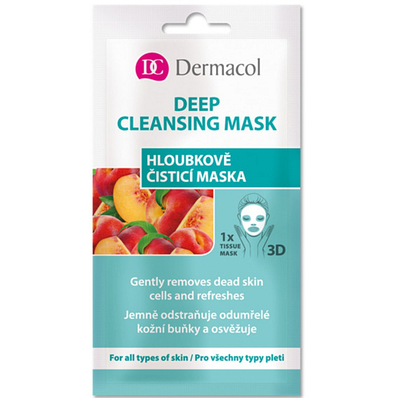 Dermacol Deep Cleansing Mask tekstylna 3D głęboko oczyszczająca maska 15 ml