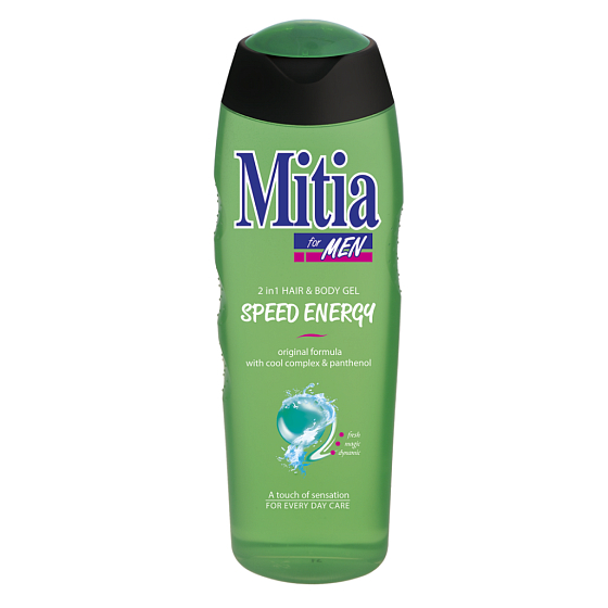 Mitia Men Speed Energy 2v1 sprchový gel a šampon na vlasy 750 ml