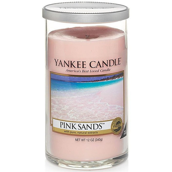Yankee Candle Pink Sands - Růžové písky vonná svíčka Décor střední 340 g