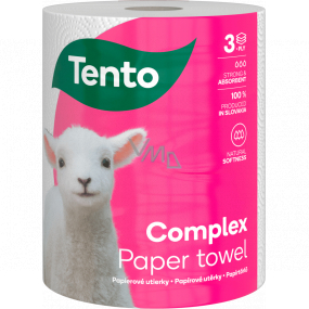 Tento Complex 3v1 kuchyňské utěrky 3 vrstvé 220 útržků 1 kus Tento Complex 3v1 kuchyňské utěrky 3 vrstvé 220 útržků 1 kus