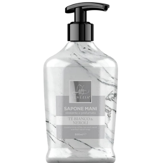 Lady Venezia Te Bianco & Neroli - Biały kwiat i neroli płynne mydło 500 ml dozownik