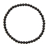 Onyx fasetowany mat bransoletka elastyczna naturalny kamień, kuleczka 4 mm / 19 cm, kamień żywotny siły