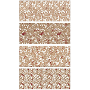 Dárkový balicí papír vánoční Větvičky s ražbou 200 x 70 cm různé motivy