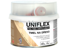 Uniflex PES-TMEL dřevo, tmel na dřevo, světlé dřevo, 500 g