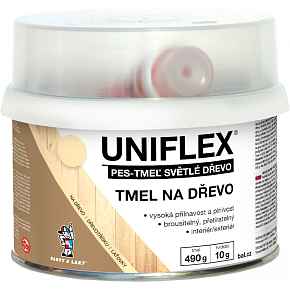 Uniflex PES-TMEL drewno, tmel na drewno, jasne drewno, 500 g