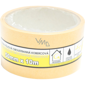 Mako kobercová oboustraná páska, foliová, šířka 50 mm, délka 10 m Mako kobercová oboustraná páska, foliová, šířka 50 mm, délka 10 m