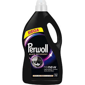 Perwoll żel do prania Renew Black do czarnego i ciemnego, 75 prań, 3750 ml