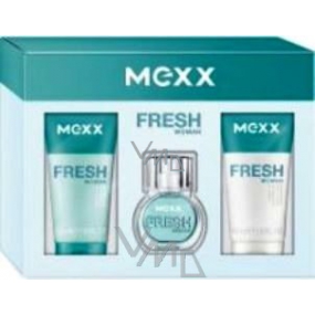 Mexx Fresh Woman toaletní voda 15 ml + tělové mléko 50 ml + sprchový gel 50 ml, dárková sada