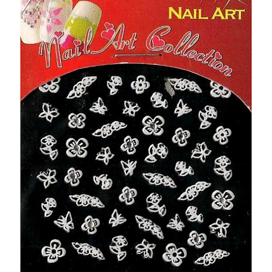 Absolute Cosmetics Nail nálepky na nehty s kamínky NT22W 1 aršík