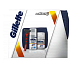 Gillette Mach3 Red s 1 hlavicí, Gel na holení 75 ml + Hydratační balzám po holení 50 ml + kosmetická taška, kosmetická sada, pro muže