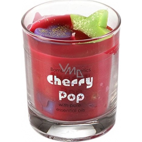 Bomb Cosmetics Višeň - Cherry Pop Glass Candle Vonná přírodní, ručně vyrobena svíčka ve skle hoří až 35 hodin