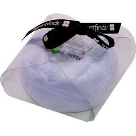 Fragrant Lavender Glycerinowe mydło do masażu z gąbką wypełnioną aromatem Lawendy w kolorze delikatnie fioletowym 200 g