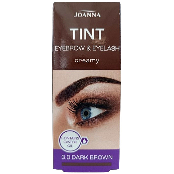 Joanna Tint Kremowa barwa do brwi i rzęs 3.0 brązowa 15 ml