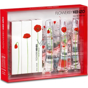Kenzo Flower by Kenzo parfémovaná voda pro ženy 3 x 4 ml, dárková sada