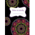 Ditipo Relax do kabelky Mandala s růžovými květy zápisník 15 x 10,5 cm