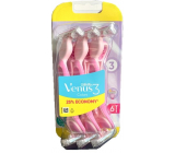 Gillette Venus 3 Colors awaryjna maszynka do golenia z paskiem nawilżającym różowe 6 sztuk dla kobiet