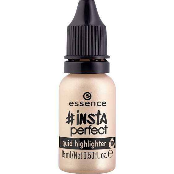 Essence Insta Perfect Liquid Highlighter tekutý rozjasňovač 10 Gold Addiction 15 ml