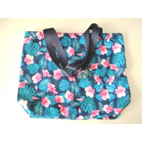 Albi Original Plátěná taška velká Ibišek 40 cm x 38 cm, délka ucha 25 cm