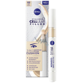 Nivea Hyaluron Cellular Filler krem tonujący w gąbce 02 Medium 4 ml