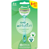 Wilkinson Sword Xtreme3 damskie golarki My Intuition Comfort Sensitive, 3 ostrza, 4 szt.