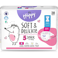 Bella Happy Junior 5 pieluchy jednorazowe dla dzieci 11-18 kg, 38 szt.