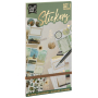 Craft ID Green kreativní blok se samolepkami 2 x 10 listů 23 x 12 cm