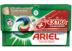 Ariel Extra Clean Power Plus żelowe kapsułki uniwersalne do prania 20 dawek