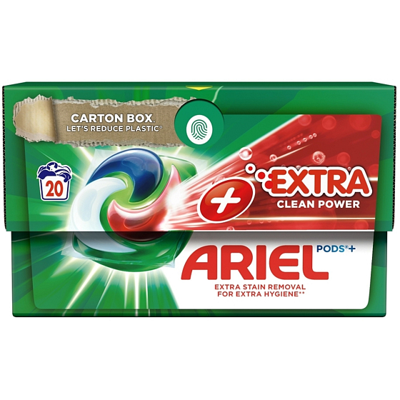 Ariel Extra Clean Power Plus żelowe kapsułki uniwersalne do prania 20 dawek