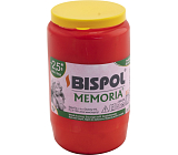 Bispol znicz pogrzebowy Memoria W03 olejowy czerwony, 160 g