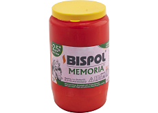 Bispol znicz pogrzebowy Memoria W03 olejowy czerwony, 160 g