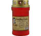 Bony znicz cmentarny Anny Czeskiej czerwona