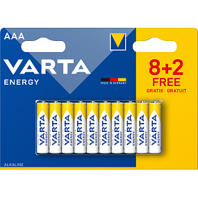 Varta Energy AAA baterie, 8+2 ks Varta Energy AAA baterie, 8+2 ks