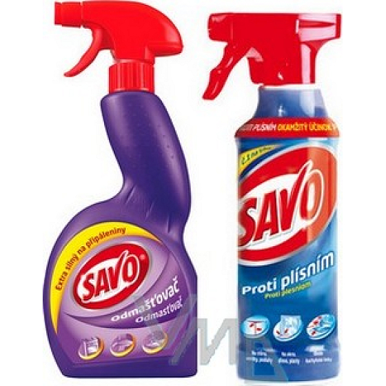 Savo Proti plísním 500 ml + Savo Odmašťovač 500 ml