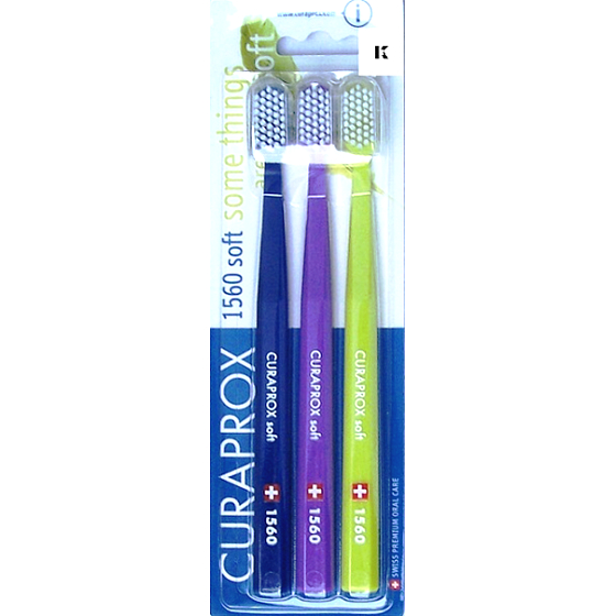 Curaprox CS 1560 Soft najtwardsza wersja szczoteczki do zębów 3 sztuki