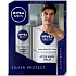 Nivea Men Silver Protect pěna na holení 200 ml + balzám po holení 100 ml, kosmetická sada