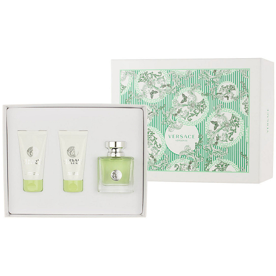 Versace Versense toaletní voda pro ženy 50 ml + tělové mléko 50 ml + sprchový gel 50 ml, dárková sada 2017