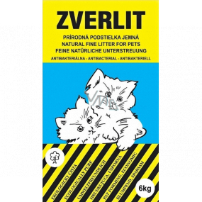 Zverlit Podestylka ekologiczna niebieska dla kotów i gryzoni z wiórkami drobnymi 6 kg