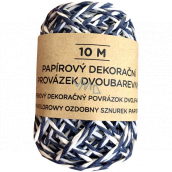 Albi Dekoracyjna wstążka dwukolorowa Niebiesko-biała 10 m