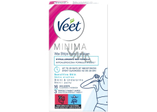 Veet Minima Bikini i depilacyjne plastry woskowe do wrażliwej skóry 16 sztuk