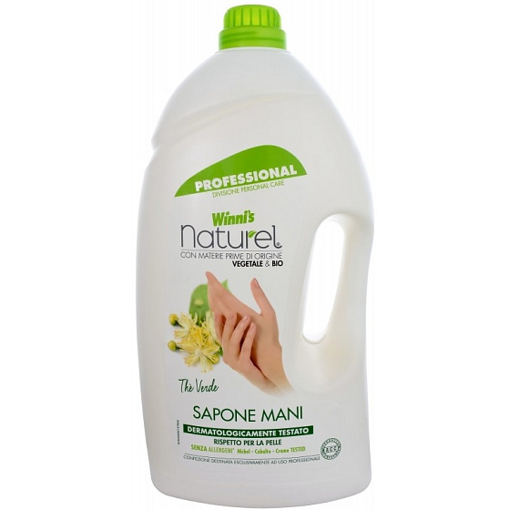 Winnis Sapone Mani Thé Verde hypoalergenní tekuté mýdlo rostlinného původu 5 l