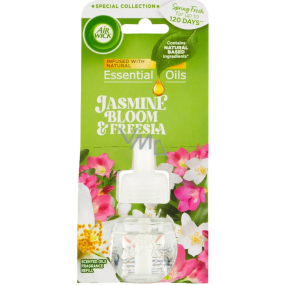 Air Wick Essential Oils Kwiaty jaśminu i frezji zapasowy wkład do elektrycznego odświeżacza 19 ml