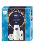 Nivea Feel Soft krem nawilżający do ciała, twarzy i rąk 100 ml + Nivea Original Care kulkowy antyperspirant roll-on 50 ml + Nivea Creme Soft żel pod prysznic 250 ml, zestaw kosmetyczny