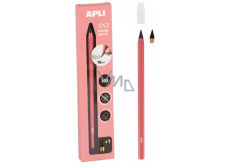 Apli Infinite Nekonečná tužka v růžovém obalu, Grafitová tuha, 2 kusy hrotu, délka psaní 16 km bez ořezávání