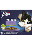 Felix Fantastic kapsičky pro kočky wybór z warzywami, 12 × 85 g