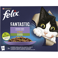 Felix Fantastic kapsičky pro kočky wybór z warzywami, 12 × 85 g