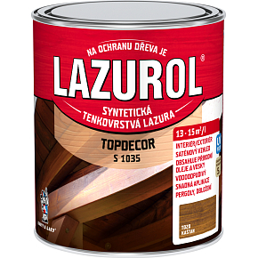 Lazurol Topdecor S1035 cienkowarstwowy lak do drewna T020 kasztan, 750 ml