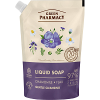 Green Pharmacy Rumianek i Len płynne mydło uzupełnienie 460 ml