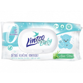 Linteo Baby Aloe Vera vlhčené ubrousky pro děti 80 kusů Linteo Baby Aloe Vera vlhčené ubrousky pro děti 80 kusů
