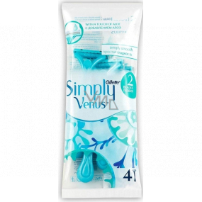 Gillette Venus Simply pohotová holítka s zvlhčujícím páskem 4 kusy pro ženy