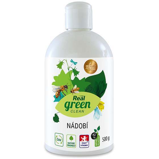 Real Green Clean Nádobí prostředek na nádobí 500 g
